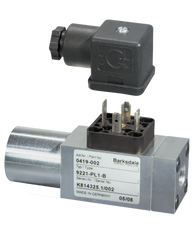 Barksdale Series 9000 Compact Pressure Switch, Single Setpoint, 220 to 2900 PSI, 92B1TB