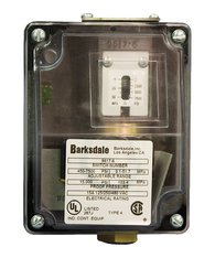 Barksdale Series 9617 Sealed Piston Pressure Switch, Housed, Single Setpoint, 80 to 1500 PSI, 9617-3-V