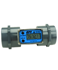 GPI Flomec 2" NPTF PVC Water Meter With Local Display, 20 to 200 GPM, TM200-N