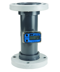 GPI Flomec 4" PVC Flange Water Meter With Local Display, 60 to 600 GPM, TM400-F