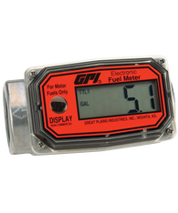GPI Flomec 1" NPTF Aluminum Totalizer Only Fuel Meter, 3-30 GPM, 01A31GM