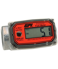 GPI Flomec 1" NPTF Aluminum Fuel Meter, 10-100 LPM, 01A31LM