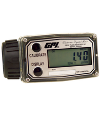 GPI Flomec 1" ISOF Low Flow Nylon Commercial Grade Electronic Digital Meter, 0.3-3 GPM, A109GMN025IA1