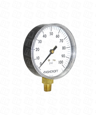 Ashcroft Type 1005 Commercial Pressure Gauge 0-100 PSI 35-W-1005-H-02L-100#