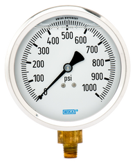 WIKA Type 213.53 Utility Pressure Gauge 0-1000 PSI 9699185