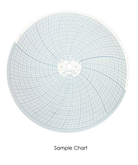 Partlow Circular Chart, 10", 12 hour, 0 to 100, 1 division, Box of 100, 00213824