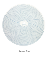 Partlow Circular Chart, 0-2500, 24 Hr, 25 divisions, Box of 100, 00213890
