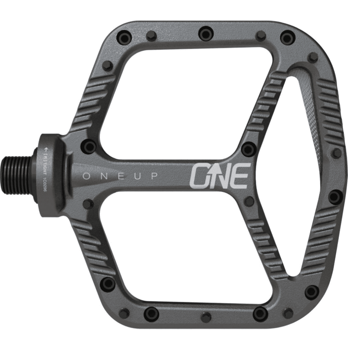 grey flat pedals
