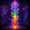 Chakra and Kundalini audio collection with seven glowing chakra symbols