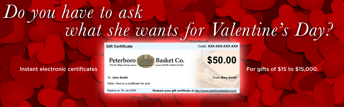 Peterboro Basket Gift Certificate