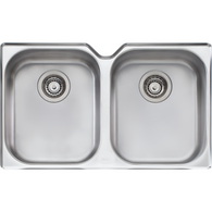 OLIVERI DIAZ DOUBLE BOWL SINK WITH 3 ACCESSORIES - DZ10U