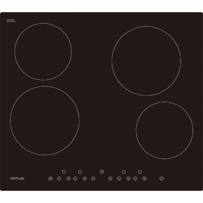 Artusi 60cm Ceramic Cooktop 4 Zone Cacc60 Berloni Appliances