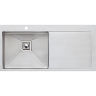 OLIVERI PROFESSIONAL 500MM SINGLE BOWL TOPMOUNT SINK - PR1121/PR1122