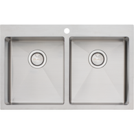 OLIVERI APOLLO 355MM DOUBLE BOWL SINK - AP1464