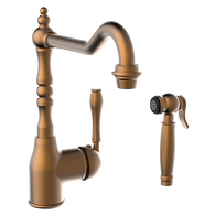 ARMANDO VICARIO BRONZE PROVINCIAL TAP WITH SIDE PULLOUT SPRAY - 400073BR