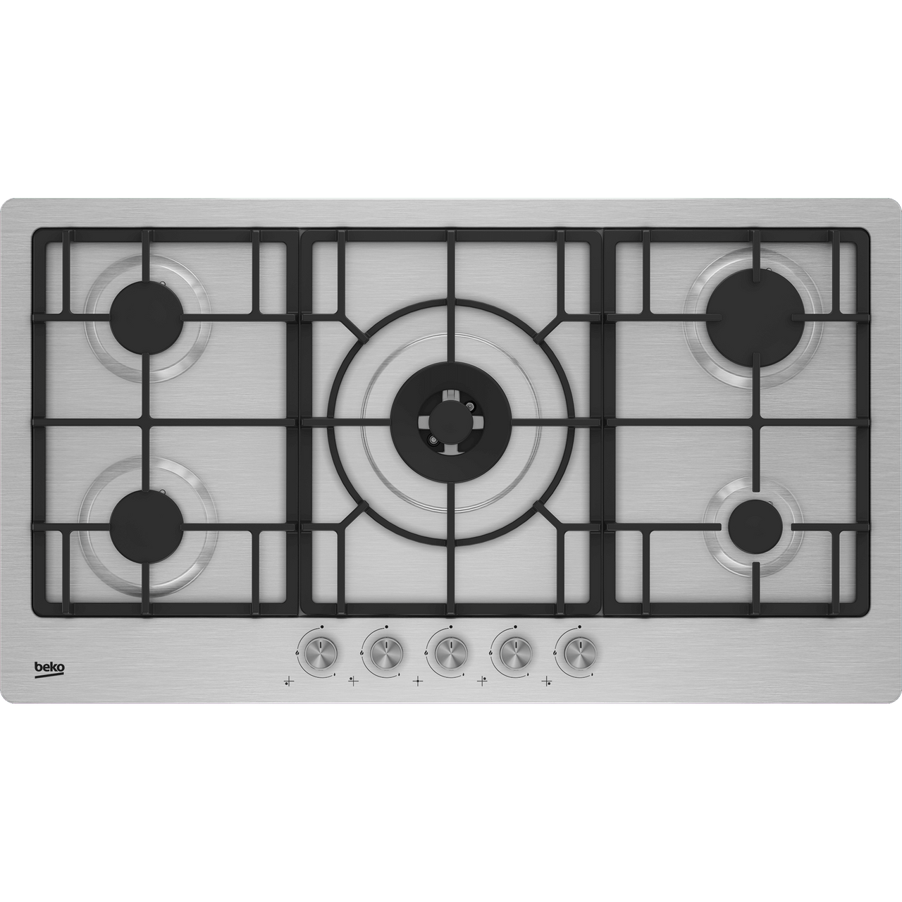 BEKO 90CM STAINLESS STEEL GAS COOKTOP BCT90GX