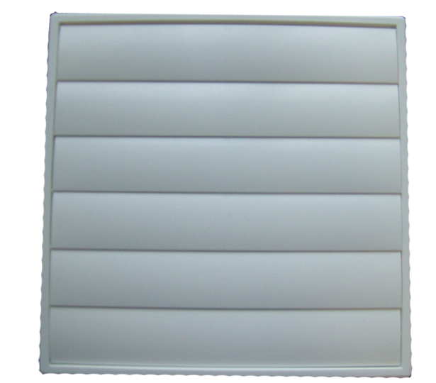 100mm 125mm or 150mm Deflecto Gravity Louvered Wall Vent White
