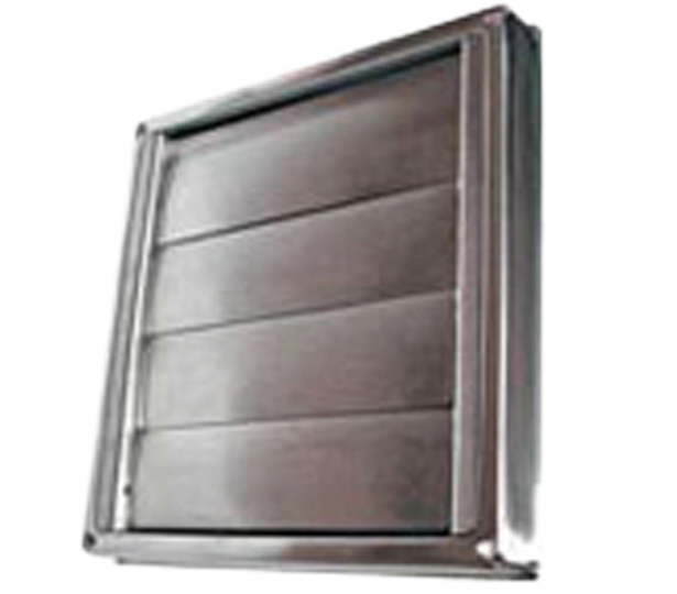 100mm 125mm or 150mm Deflecto Gravity Louvered Wall Vent White