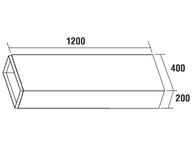 QASAIR 1200mmL  DUCT LENGTH - 3 MOTOR - DL-3