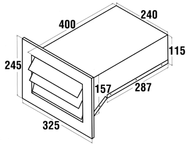 QASAIR BACK DUCTED WALL VENT - BD/WV-H-1