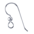 French ear hooks used on earrings.