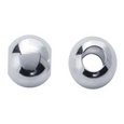 Spacer beads shown front and side view. 