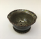 Berry bowl and plate shown here with iron lustre glaze inside and turtle shell outside.