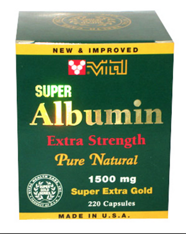 Vital Super Albumin Extra Strength 1500mg Gold *220 capsules