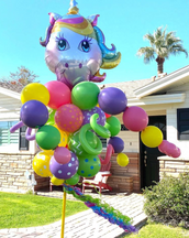 Unicorn Balloon Bouquet Pole