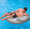 Intex Inflatable Pillow Back Swimming Pool Lounger in Silver