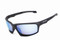 Trigger sunglasses with matt black frame with TAC polarized brown lens and ice blue mirror