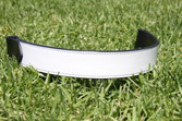 White Patent Leather Flat Band Browband