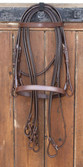 Image shows Small Pony size in Oak Leather.