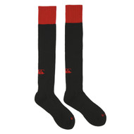 Spartans RFC Adult Black & Red Team Cap Sock