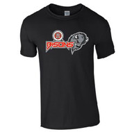 Moseley College Academy Black Bisons Cotton T-Shirt