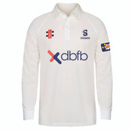 Northants Cricket Player Pathway Senior Cream Matrix V2 Long Sleeve Jersey