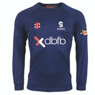 Northants Cricket Player Pathway Senior Navy Matrix Long Sleeve T-Shirt