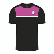 Holly Lodge 6th Form Adult T-shirt Black/Fuchsia - ORDER BY 9/9/22 – DELIVERY W/C 17/10/22