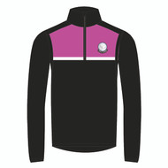 Holly Lodge 6th Form Adult Quarter Zip Black/Fuchsia - ORDER BY 9/9/22 – DELIVERY W/C 17/10/22