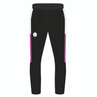 Holly Lodge 6th Form Adult Tracksuit Bottoms Black/Fuchsia - ORDER BY 9/9/22 – DELIVERY W/C 17/10/22