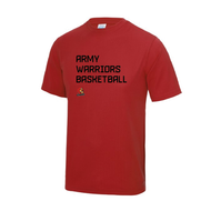 ARMY WARRIORS BASKETBALL PLAYERS - SHORT SLEEVE RED TEE