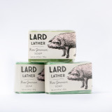 Lard Lather rose geranium bath & body soap - 3 bars