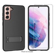 Samsung Galaxy S21+ (Plus) 5G Dual Layer Hybrid Case and free Screen Protector by Wireless ProTech  (Screen Size 6.7 inch only)