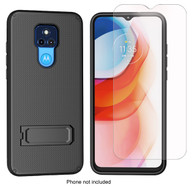 Motorola Moto G Play 2021 Dual Layer Hybrid Case and free Screen Protector by Wireless ProTech