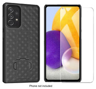 Samsung Galaxy A72 5G Slim Case with Weave Pattern and Built-In Kickstand includes Screen Protector by Wireless ProTech