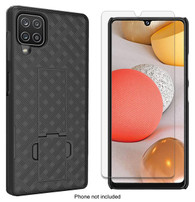 Samsung Galaxy A42 5G Slim Case with Weave Pattern and Built-In Kickstand includes Screen Protector by Wireless ProTech
