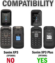 Sonim XP3 PLUS (XP3900) Secure fit, Lightweight Holster with Swivel Belt Clip