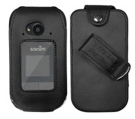 Sonim XP3 PLUS XP3900 Fitted Leather Case Swivel Belt Clip by Wireless ProTech