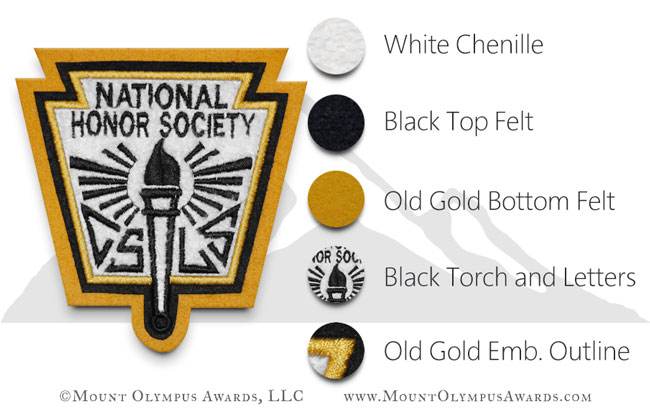 National Honor Society Varsity Jacket Patch