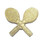 Tennis Rackets Crossed Varsity Letter Pins